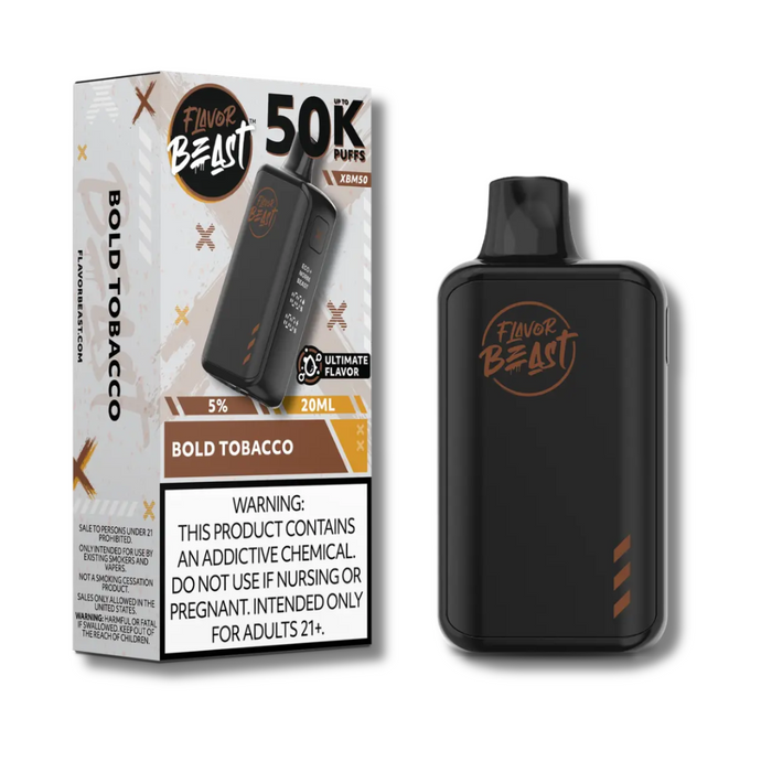 Flavor Beast XBM50 50K Disposable Vape - Bold Tobacco