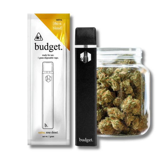 Budget THCA Disposable 1G - Sour Diesel