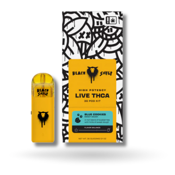 Modern Herb Co. Black Sheep Live THCA Quad Blend Pod Kit 3G - Blue Cookies