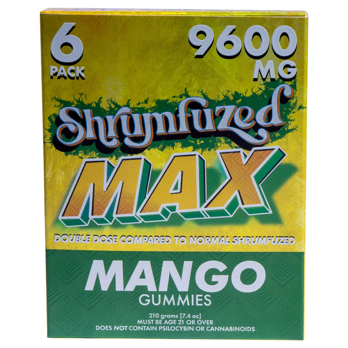 Shrumfuzed MAX Mushroom Gummies 6 Pack 9600 MG - Mango