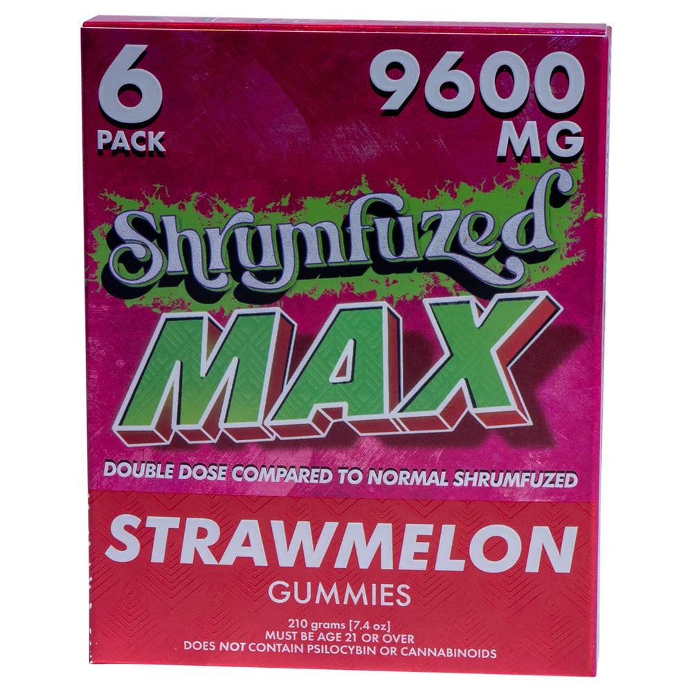 Shrumfuzed MAX Mushroom Gummies 6 Pack 9600 MG - Srawmelon