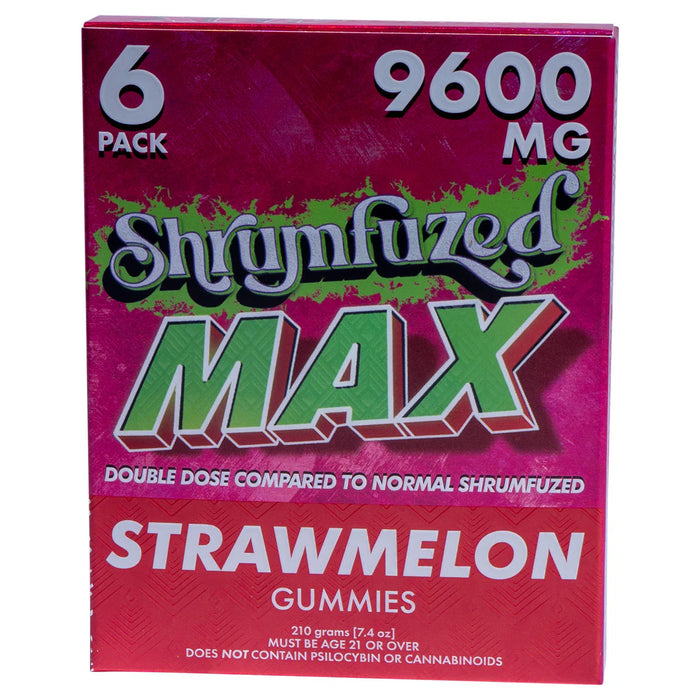 Shrumfuzed MAX Mushroom Gummies 6 Pack 9600 MG - Srawmelon