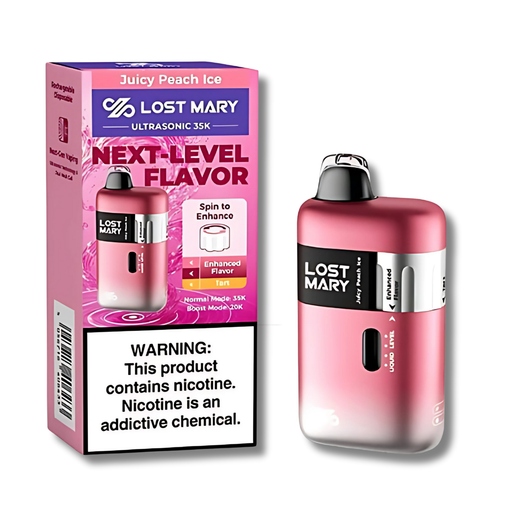 Lost Mary Ultrasonic 35K Disposable Vape - Juicy Peach Ice
