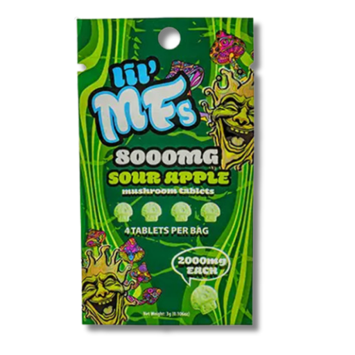 Lil MF'S Mushroom Tablets 8000MG 4 pack - Sour apple