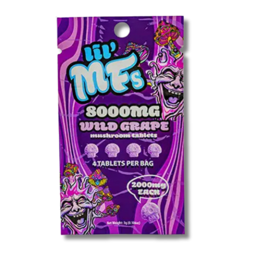 Lil MF'S Mushroom Tablets 8000MG 4 pack - wild grape