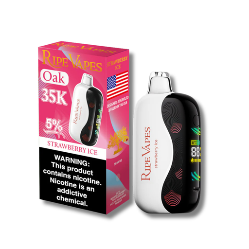 Ripe Vapes Oak 35K Disposable Vape 18mL - Strawberry Ice