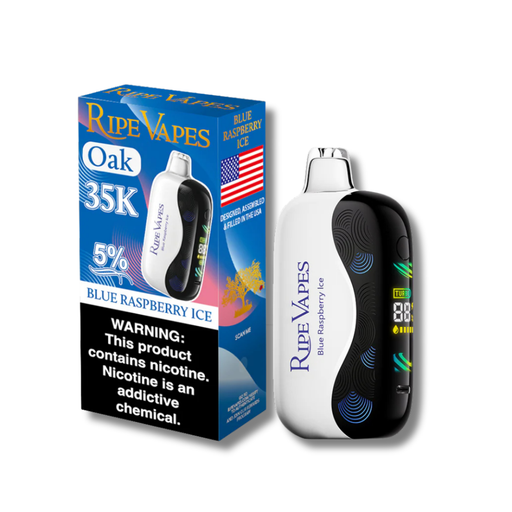 Ripe Vapes Oak 35K Disposable Vape 18mL - Blue Raspberry Ice