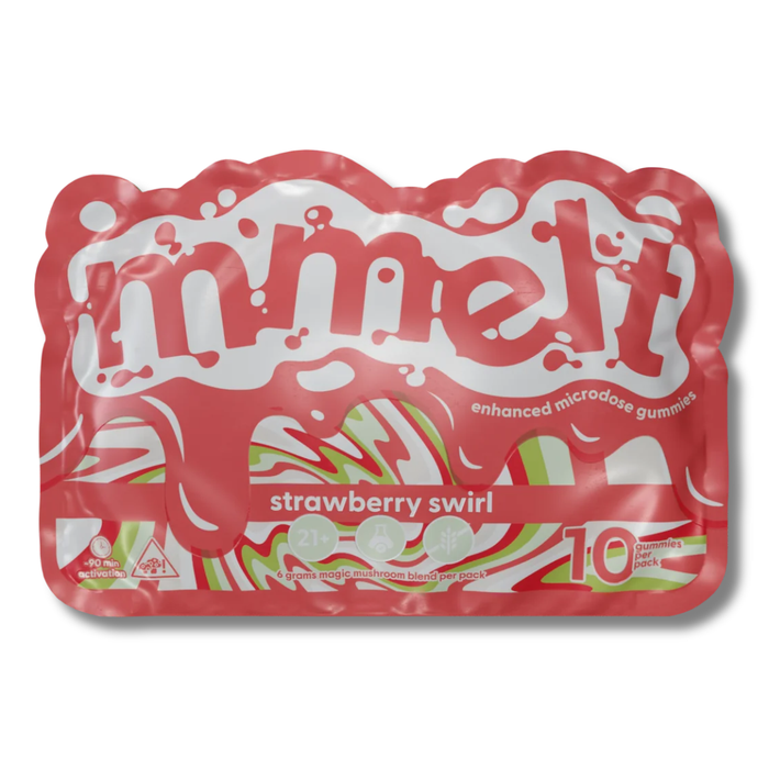 MMelt Mushroom Gummies 6 Gram 10 Pack - Strawberry Swirl