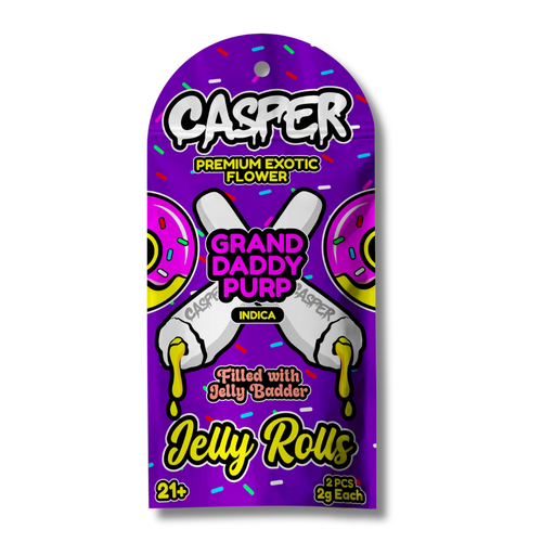 Casper Jelly Rolls THCA Pre Rolls 2 Pack - Grand Daddy Purp