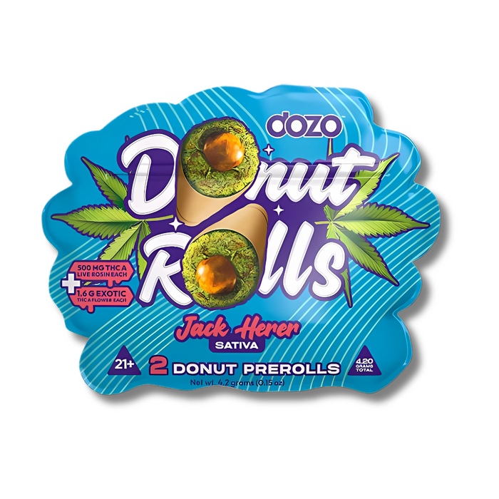 DOZO Donut Rolls THCA Pre Rolls 4.2G - Jack Herer