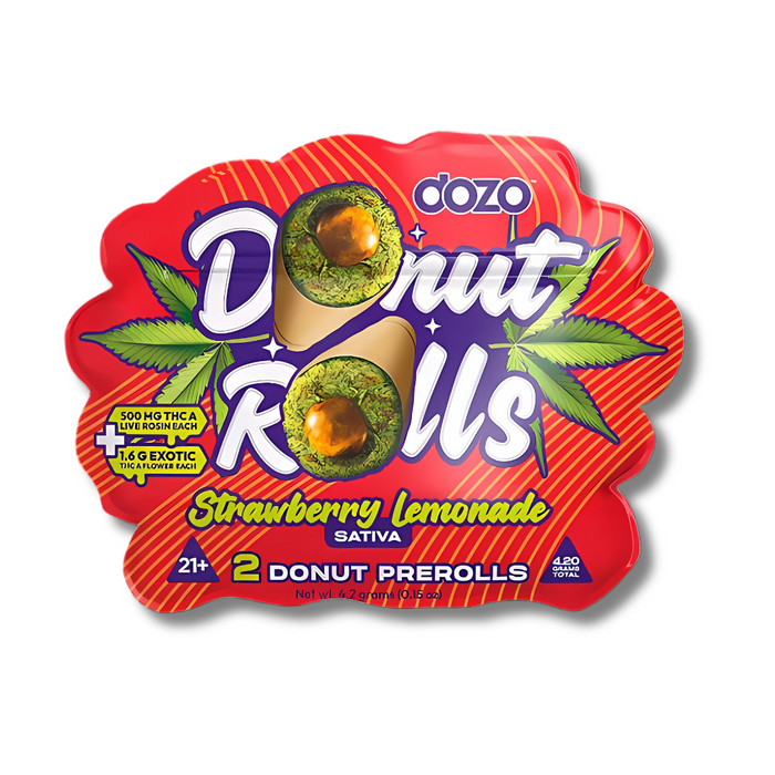 DOZO Donut Rolls THCA Pre Rolls 4.2G  - Strawberry Lemonade