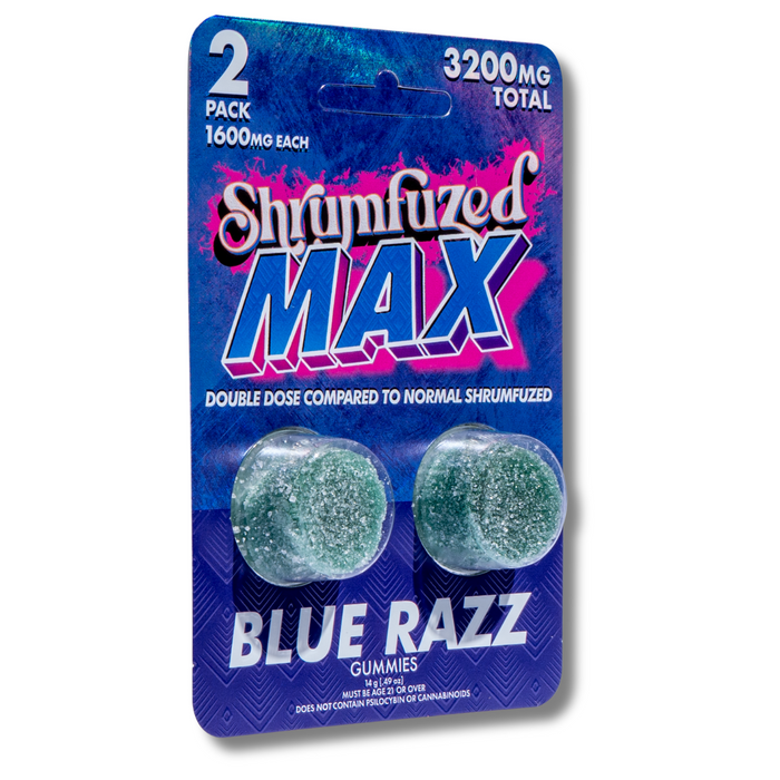 Blue Razz - Shrumfuzed MAX 2pk Mushroom Gummies 3200MG