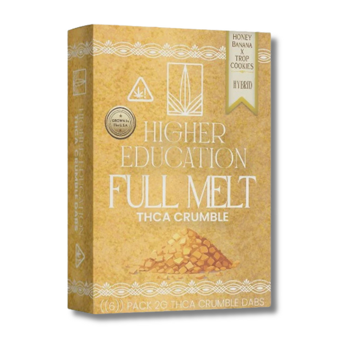 Higher Education Full Melt THCA Crumble Dabs 2 Grams - Honey Banana X Trop Cookies