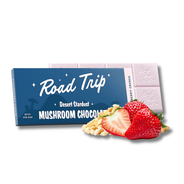 Road Trip Desert Stardust Mushroom Chocolate Bar - Strawberry Crunch