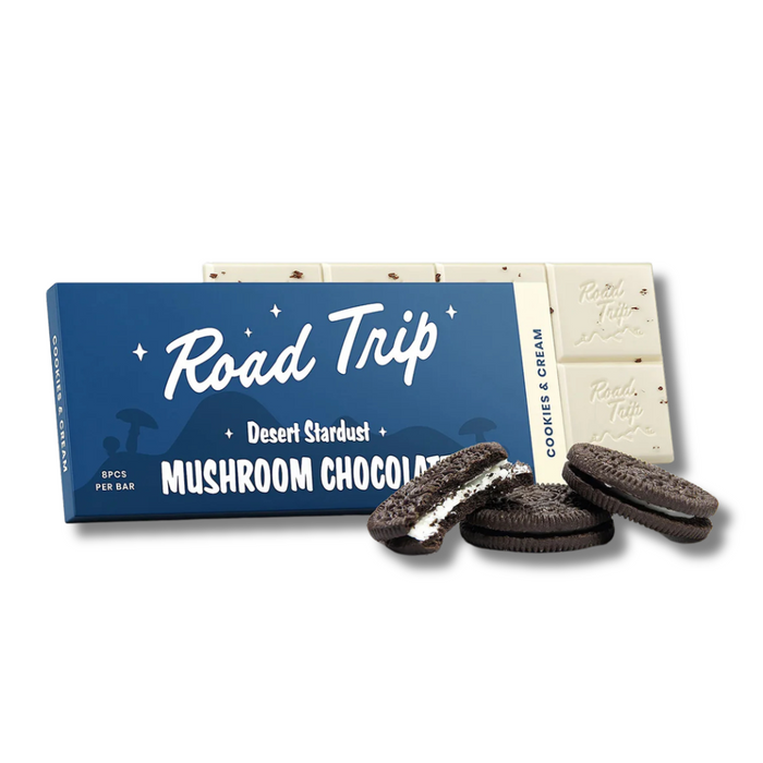 Road Trip Desert Stardust Mushroom Chocolate Bar - Cookies & Cream