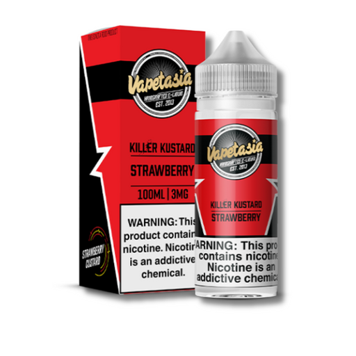 Vapetasia Killer Kustard Free Base E-Juice 100mL - Strawberry
