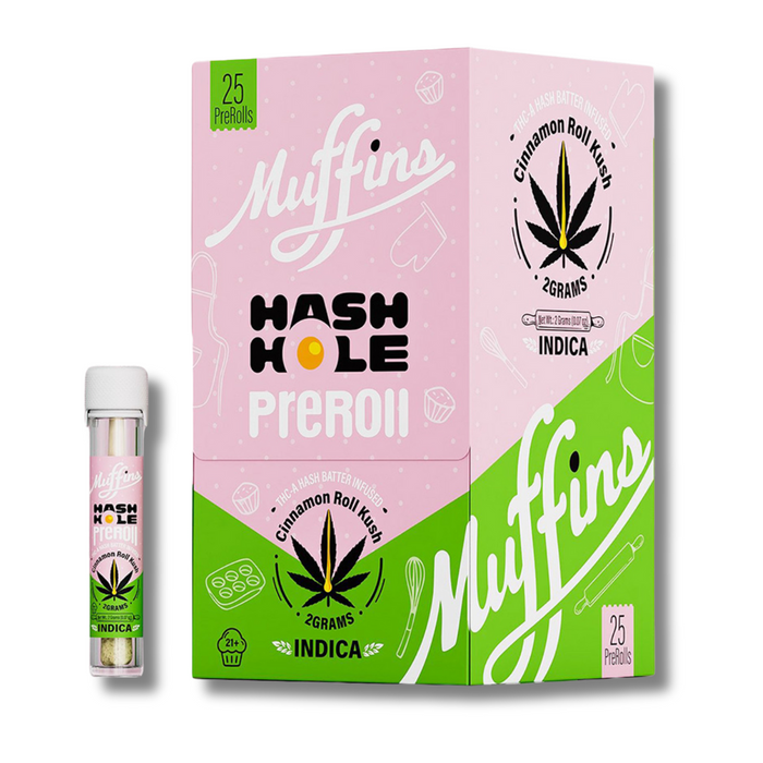 Muffins Hash Hole THCA Pre Rolls 2G - Cinnamon Roll Kush