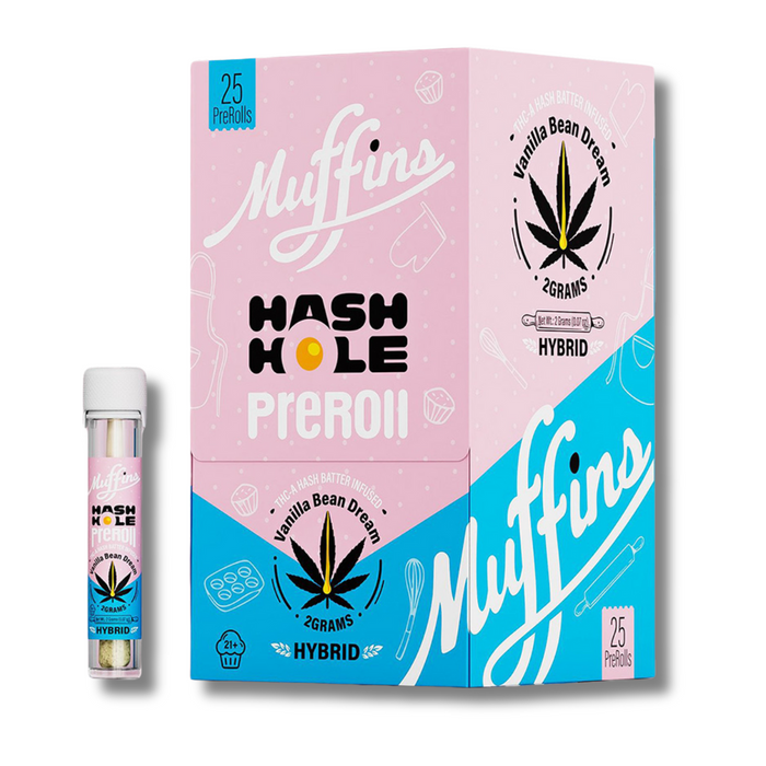 Muffins Hash Hole THCA Pre Rolls 2G - Vanilla Bean Dream