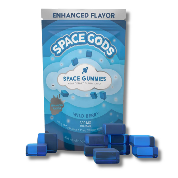 Space Gods Delta 9 + CBD Gummies 300MG - Wild Berry Flavor