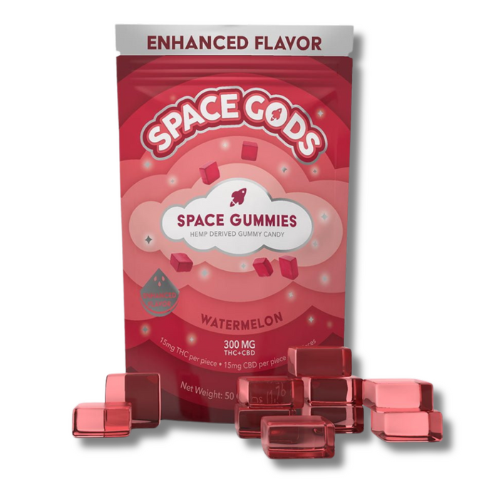 Space Gods Delta 9 + CBD Gummies 300MG - Watermelon Flavor