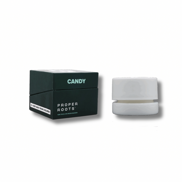 Proper Roots THCA Live Resin Badder Dabs 1G - Candy (Hybrid)