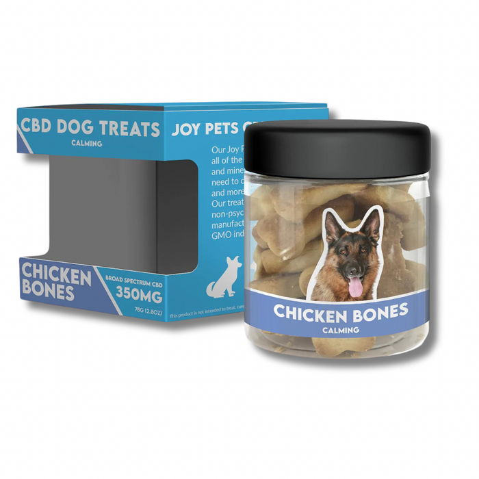 JoyPets CBD Dog Treats Calming 350MG chicken bones flavor