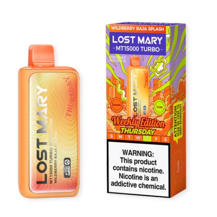 Lost Mary Turbo MT15000 Weekly Edition Flavor - Wildberry Baja Splash (Thursday)