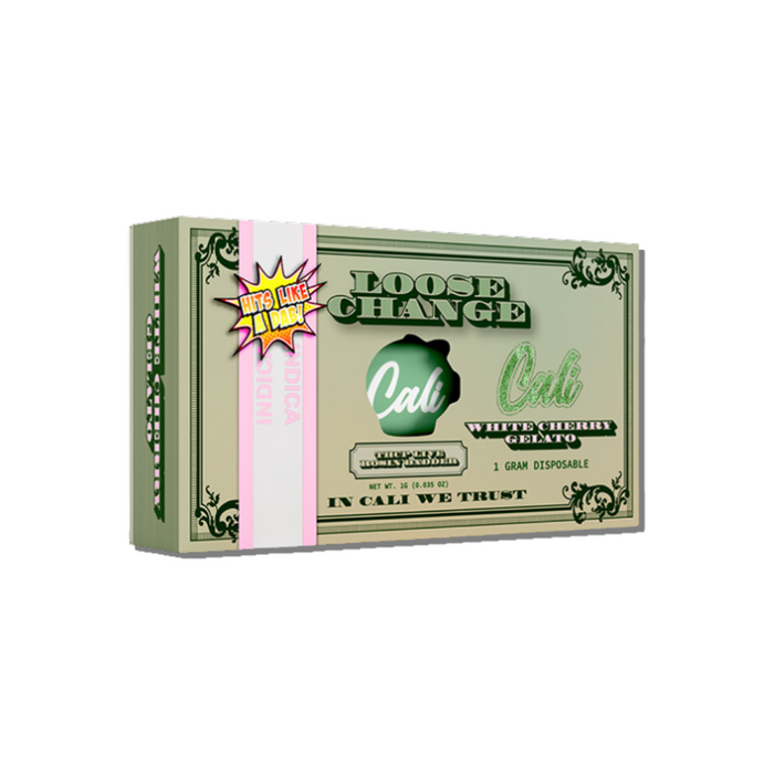 Cali Extrax Loose Change THCP 1G Disposable- White Cherry Gelato