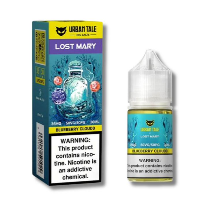 Urban Tale X Lost Mary Salt Nicotine Juice 30mL Blueberry Cloudd