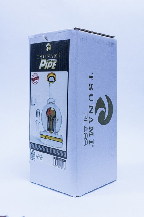 8 ''Amber Tsunami Glass concentrate Rig with Inline Diffuser