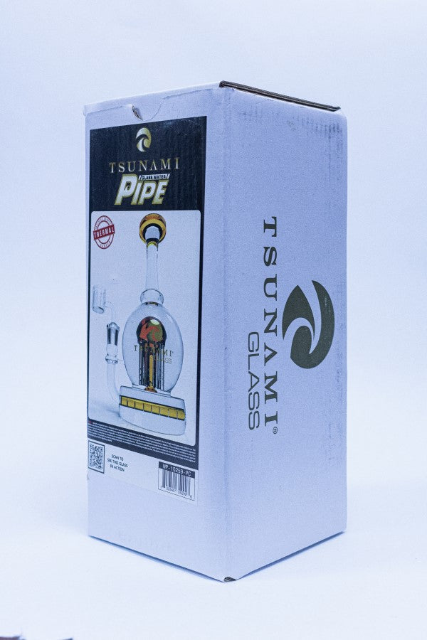 8 ''Amber Tsunami Glass concentrate Rig with Inline Diffuser