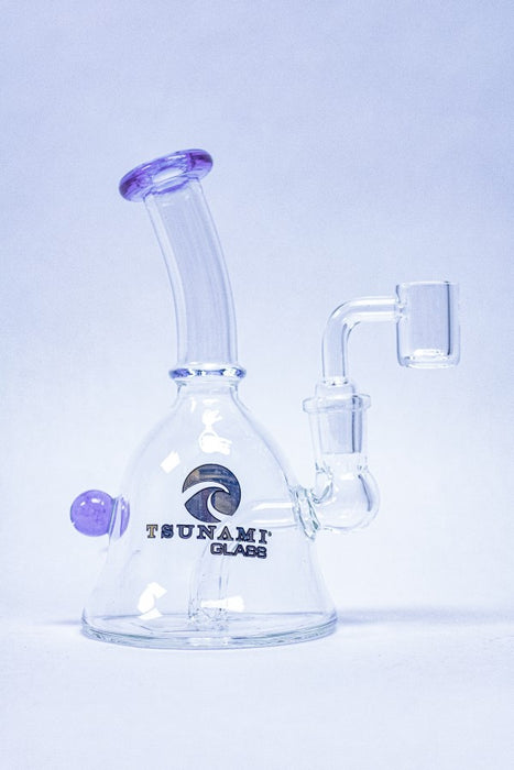 Green 6'' Tsunami Concentrate Mini Bell Glass Rig