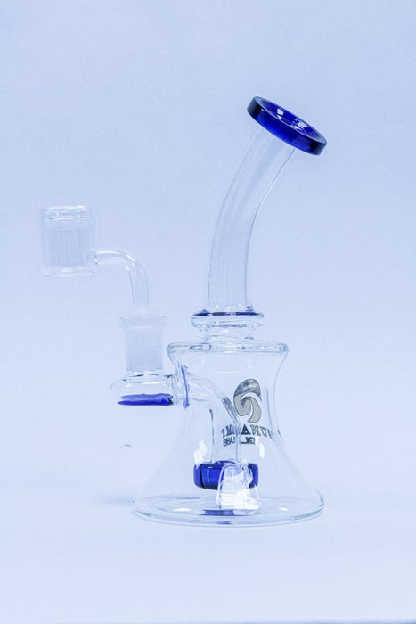 Blue 7'' Tsunami Concentrate Rig Showerhead Water Pipe