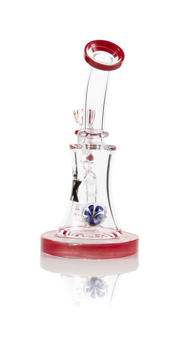 7″ Flower Marble Mini Water Pipe/ Rig