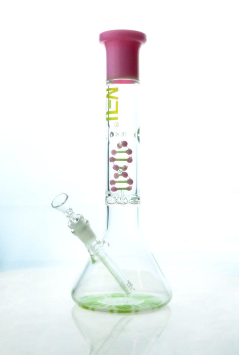 12'' Green Pink NEU Tornado DNA Beaker