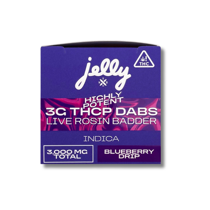 NYB Jelly 3G THCP Live Rosin Badder Wax - Blueberry Drip (Indica)