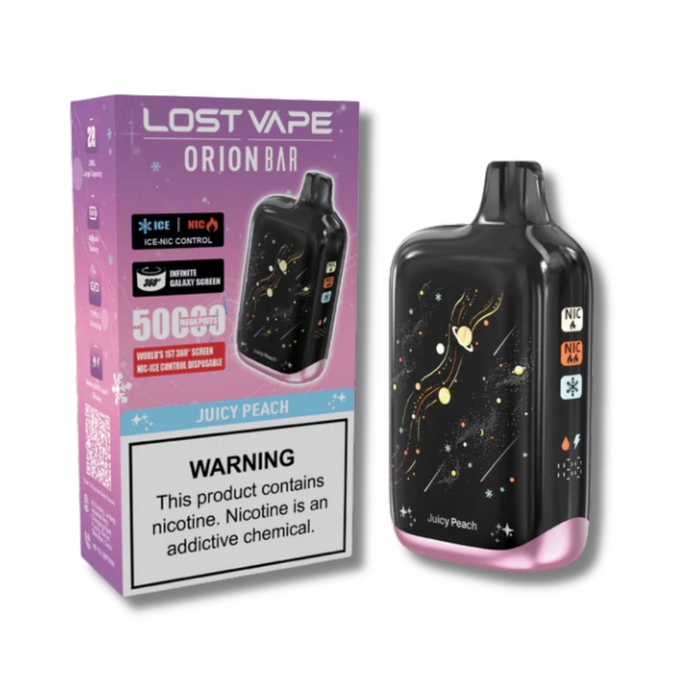 Lost Vape Orion Bar 50K Disposable Ice-Nic Control - Juicy Peach