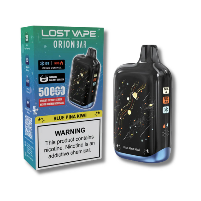 Lost Vape Orion Bar 50K Disposable Ice-Nic Control - Blue Pina Kiwi