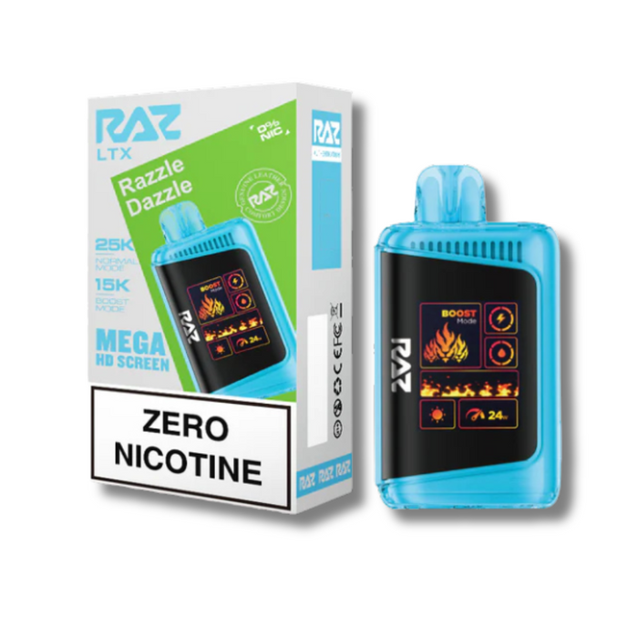 RAZ LTX 25K Zero Nicotine Disposable Vape 0% - Razzle Dazzle