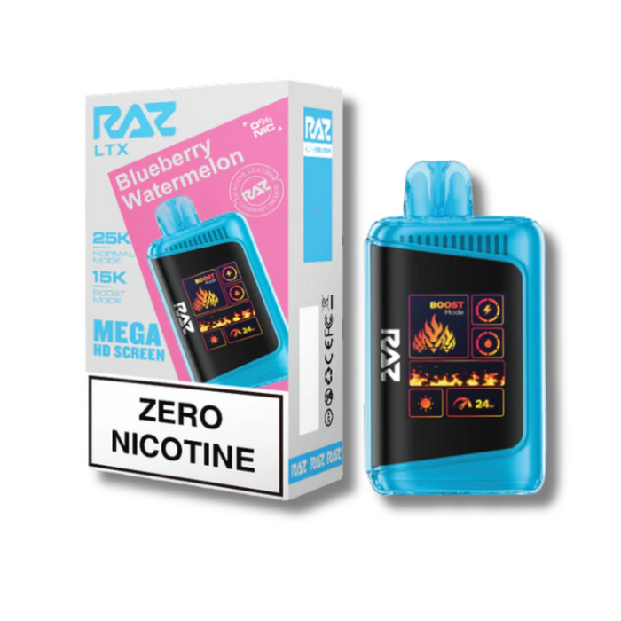 RAZ LTX 25K Zero Nicotine Disposable Vape 0% - Blueberry Watermelon 