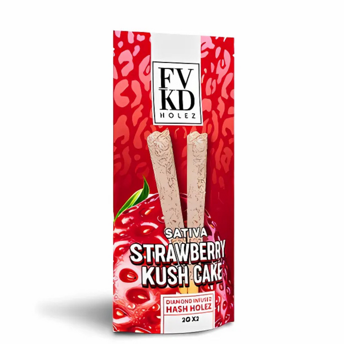 FVKD Diamond Infused Hash Holez THCA Pre-Rolls 2CT.  - Strawberry Kush Cake Sativa