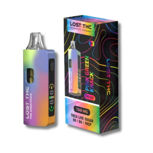 Lost THC Live Sugar THCA + D9 + D6 + THCP Disposable 7.5G - Rainbow Edition