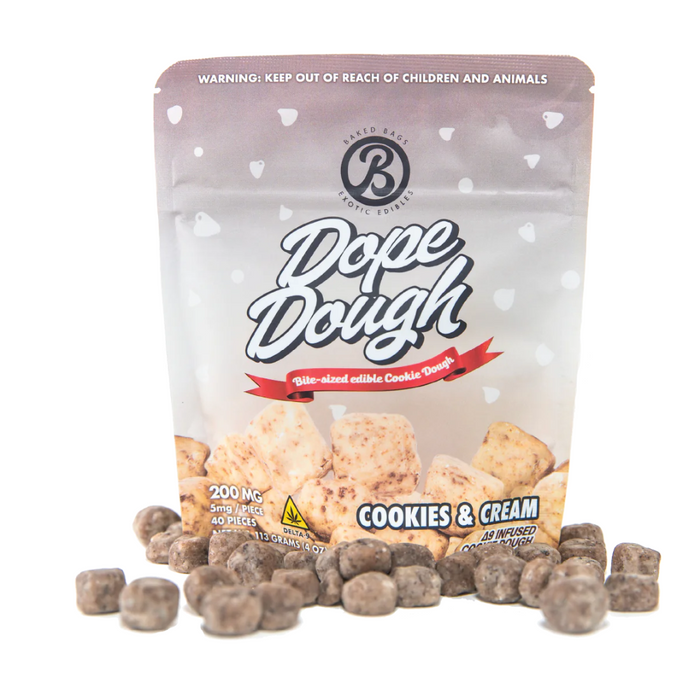 Dope Baked Delta 9 Cookie Dough 200MG Cookies and Cream