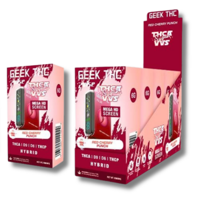 Red Cherry Punch Geek THC Pulse THCA Sugar VVS Blend Disposable 6G 