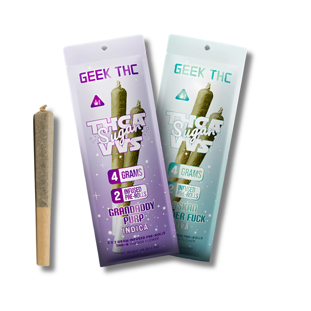 Geek THC VVS THCA Sugar Pre Rolls 4G