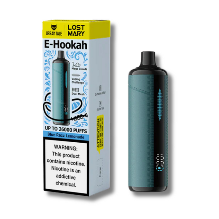 Lost Mary X Urban Tale E-Hookah Disposable 26000 - Blue Razz Lemonade Flavor