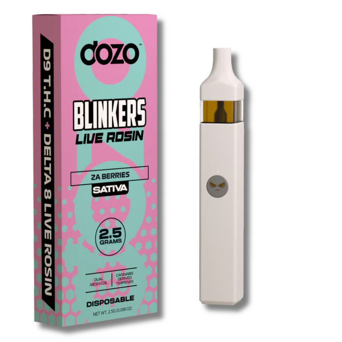 Dozo Delta 9 + Delta 8 Live Rosin Disposable 2.5 Grams - Za Berries