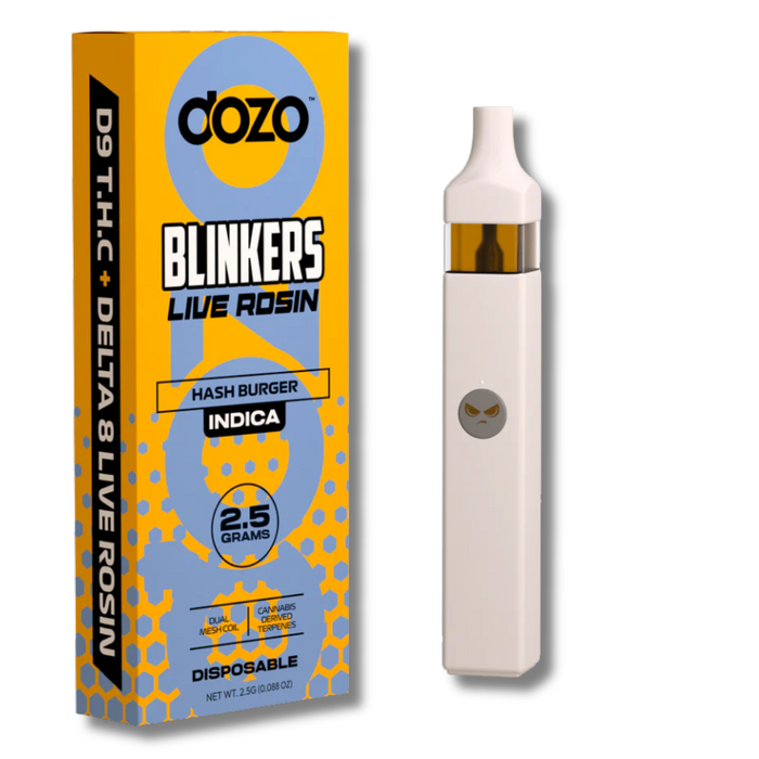 Dozo Delta 9 + Delta 8 Live Rosin Disposable 2.5 Grams - Hash Burger 