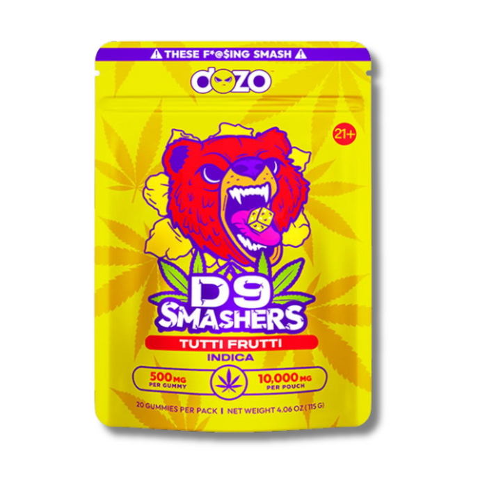 DOZO D9 Smashers 10000MG Gummies - Tutti Frutti (Indica)