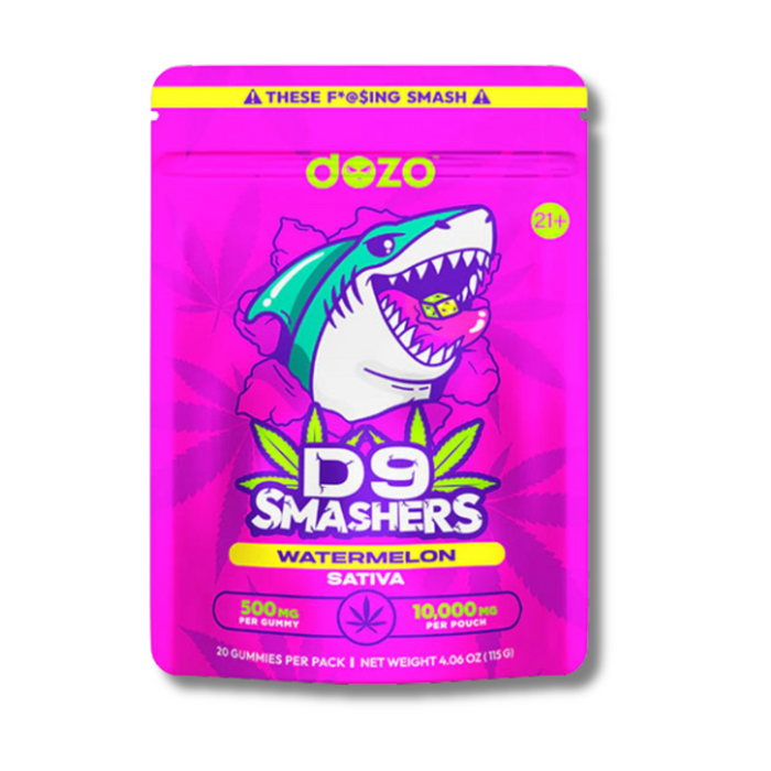 DOZO D9 Smashers 10000MG Gummies - Watermelon (Sativa)